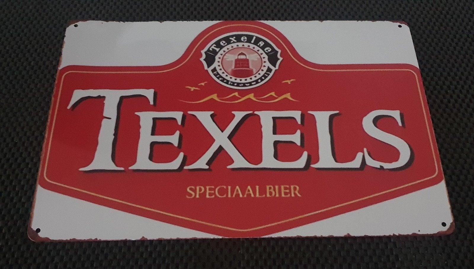 Wandbord Texels Speciaalbier 30x20 cm - Reclamebord, Ophalen of Verzenden, Nieuw, Reclamebord