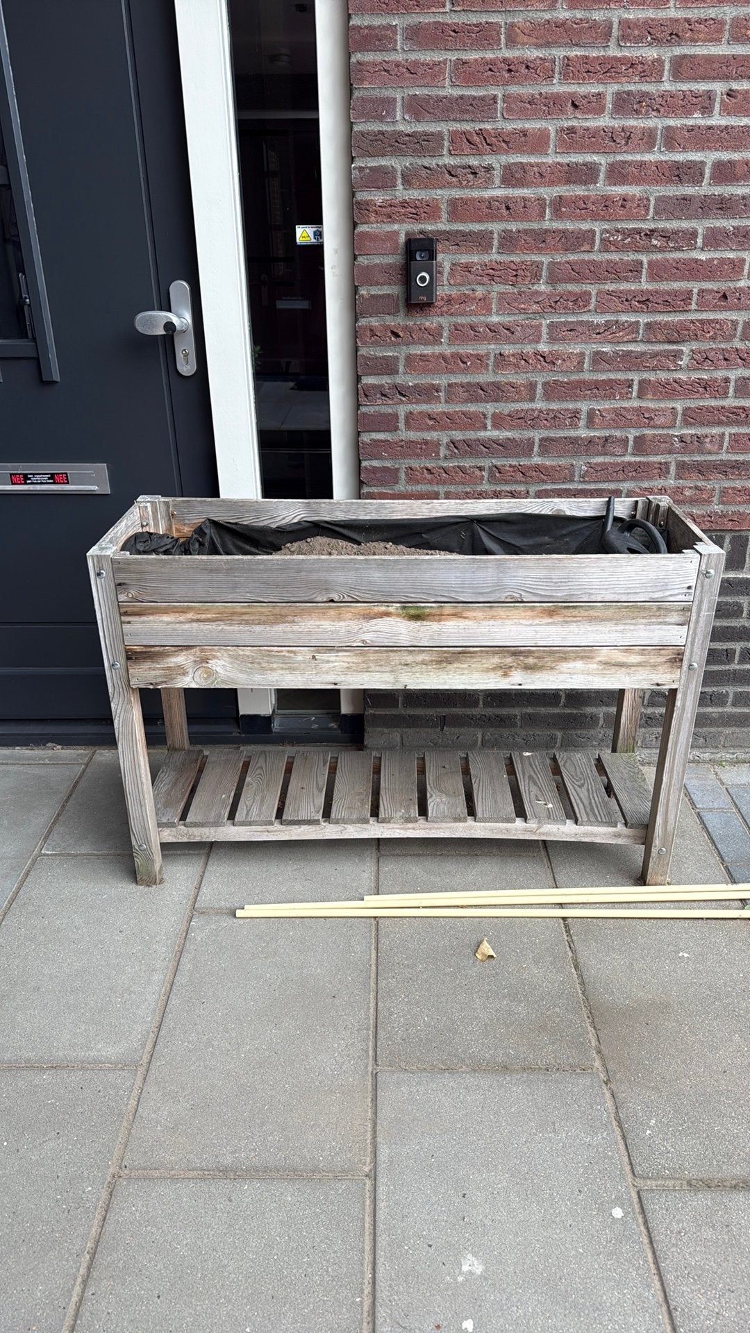 Moestuin bak 2 jaar oud, Tuin en Terras, Kweekspullen, Ophalen, Gebruikt, Kweekbak