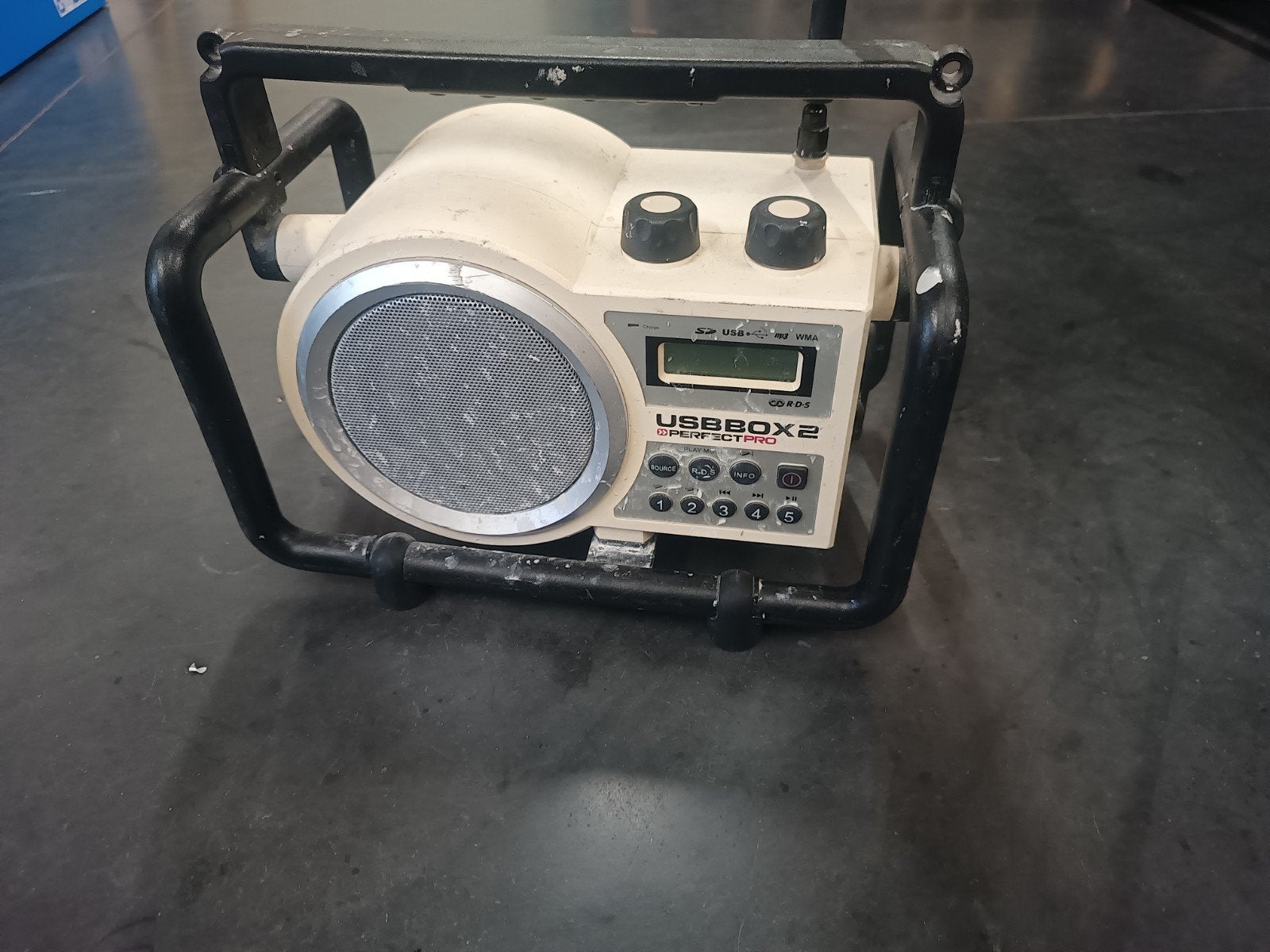 Perfectpro USBBOX2 FM Bouwradio 230V & Oplaadbare Batterijen, Ophalen of Verzenden, Gebruikt, Bouwradio