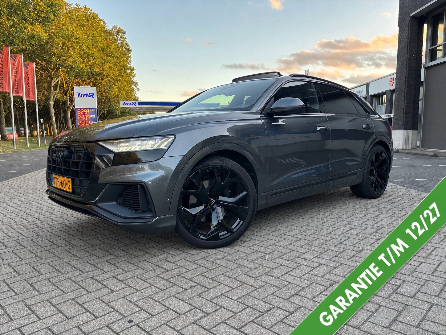 Audi Q8 55 TFSI|PANO|HUD|B&O|23’’ RS|MEMORY|GARANTIE|BOMVOL, Auto's, Automaat, Zwart, 2995 cc, Q8