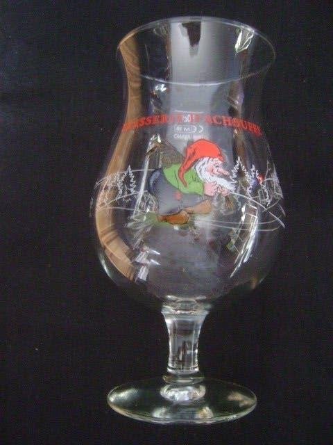 klassiek La Chouffe tulpglazen, met het bekende kabouterlogo, Ophalen of Verzenden, Nieuw, Overige typen, Overige merken