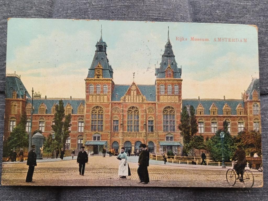 Antieke ansichtkaarten jaren 30 Amsterdam., Verzamelen, Foto's en Prenten, Ophalen, Gebruikt, Voor 1940, Prent