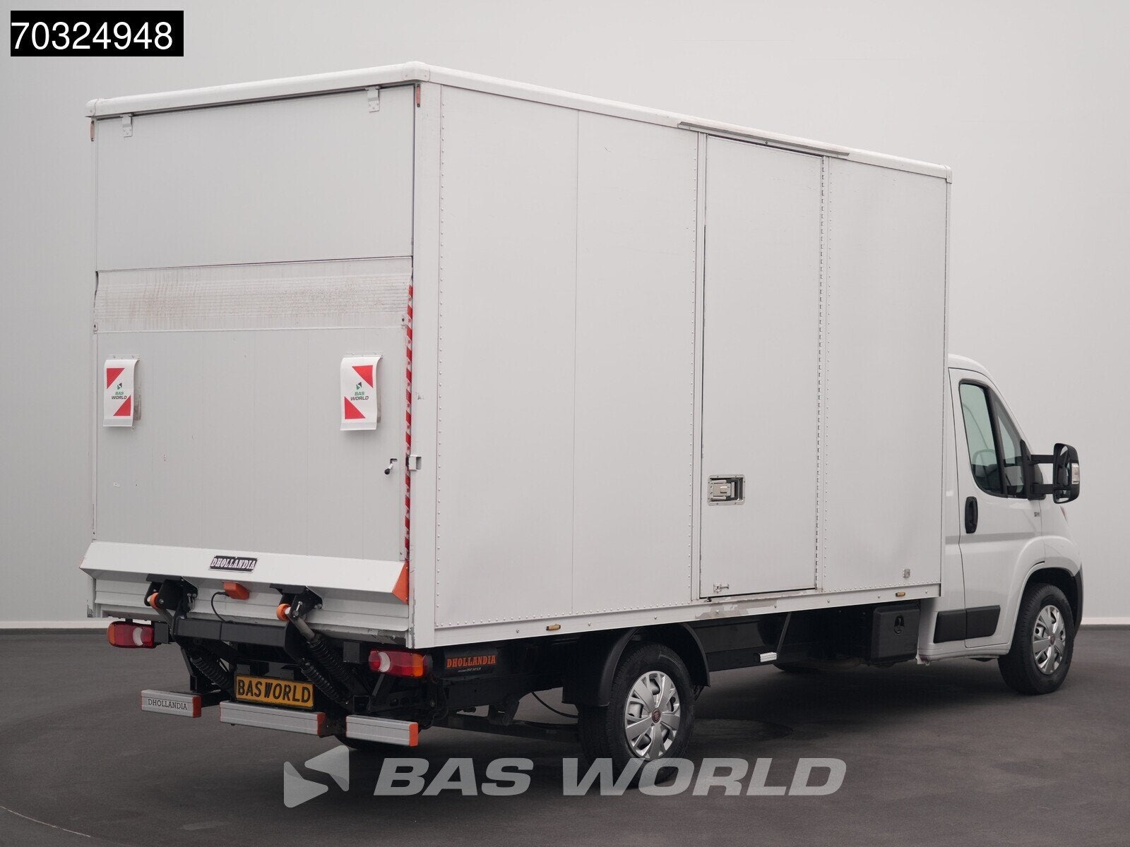 Fiat Ducato 140pk D'Hollandia Laadklep Zijdeur Bakwagen Airc, Auto's, Bestelauto's, Stof, Gebruikt, Euro 6, 4 cilinders