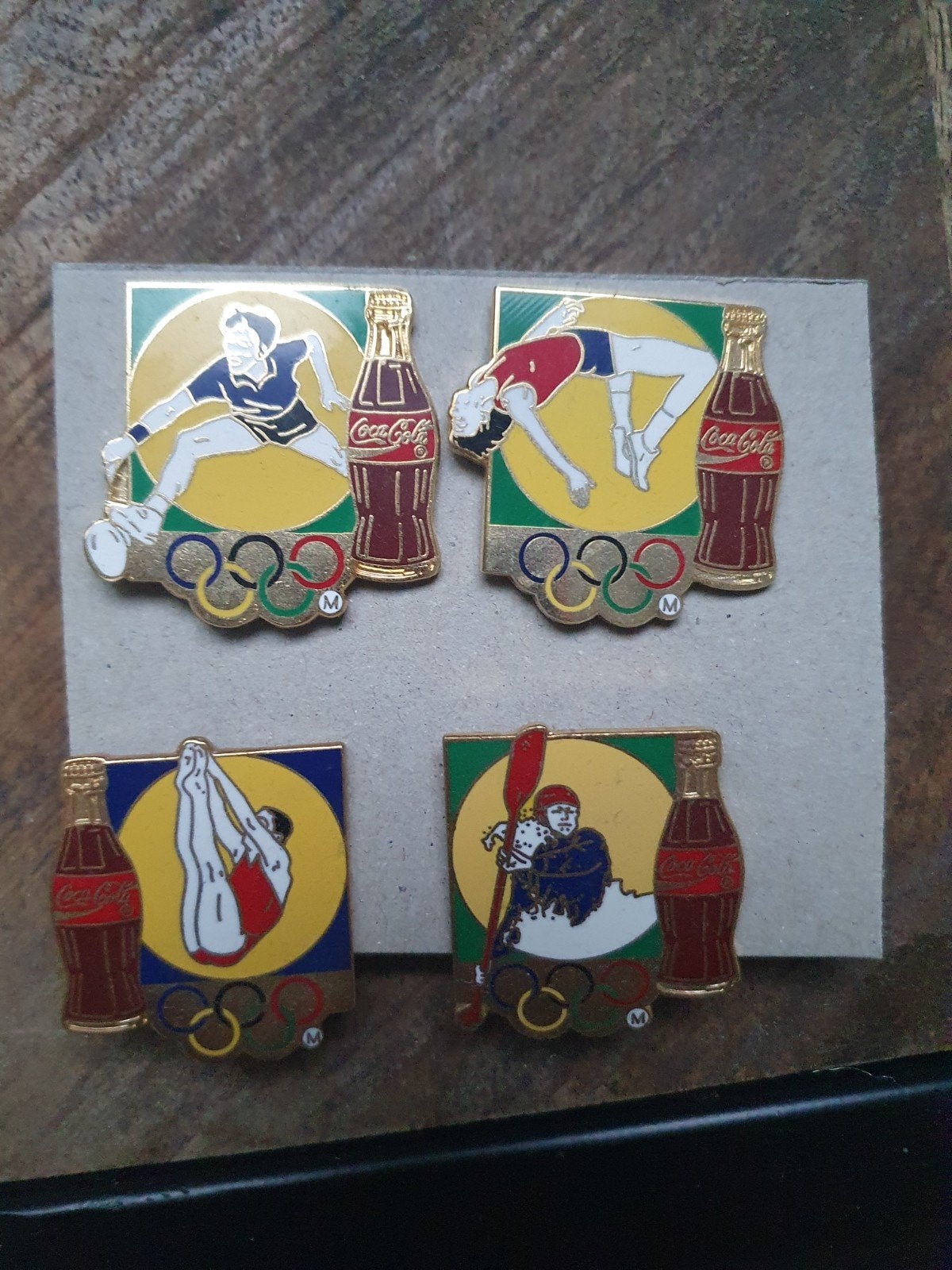 Coca-Cola Olympische Speldjes - Set van 4, Verzamelen, Speldjes, Pins en Buttons, Ophalen of Verzenden