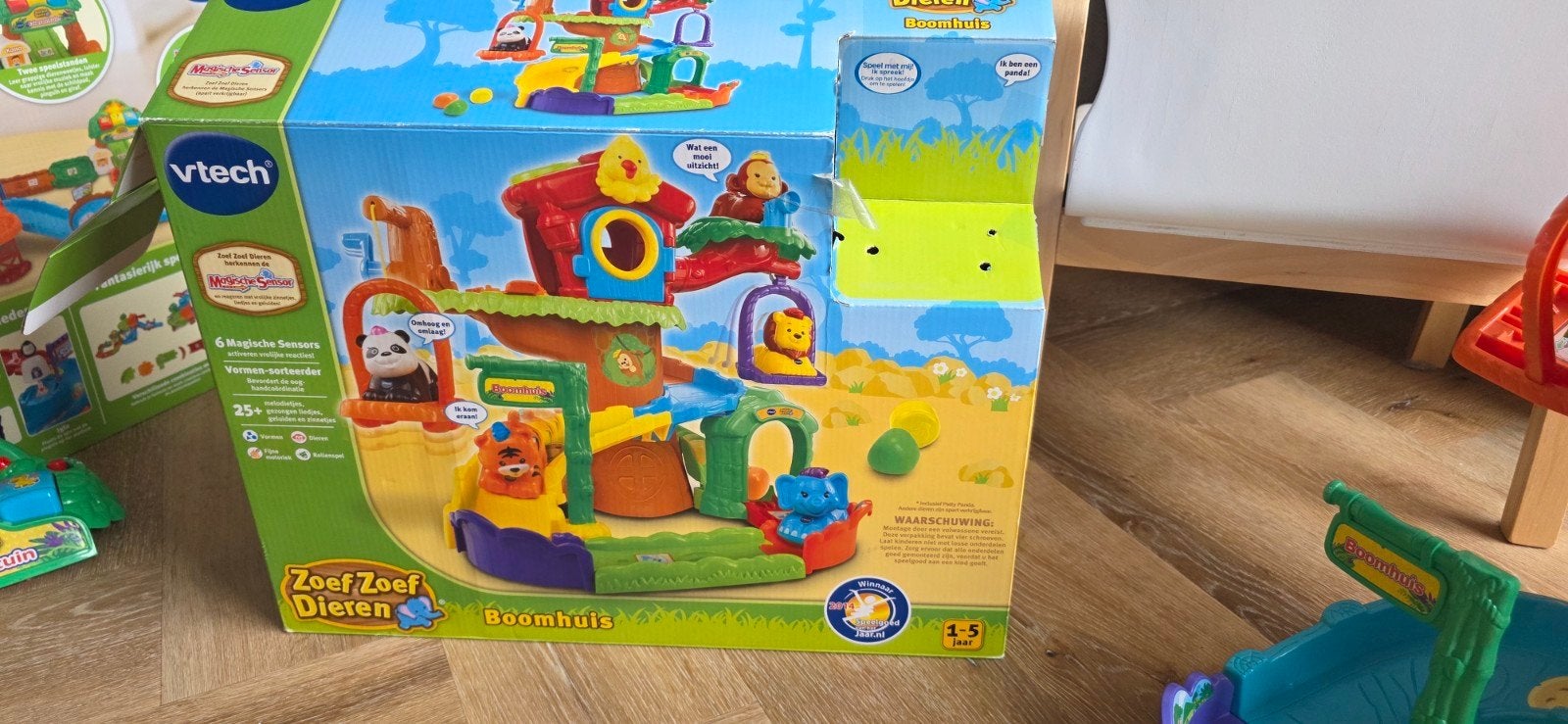 VTech Zoef Zoef Dieren Boomhuis met Cheeta en Olifant, Kinderen en Baby's, Speelgoed | Overig, Ophalen, Gebruikt, Jongen of Meisje