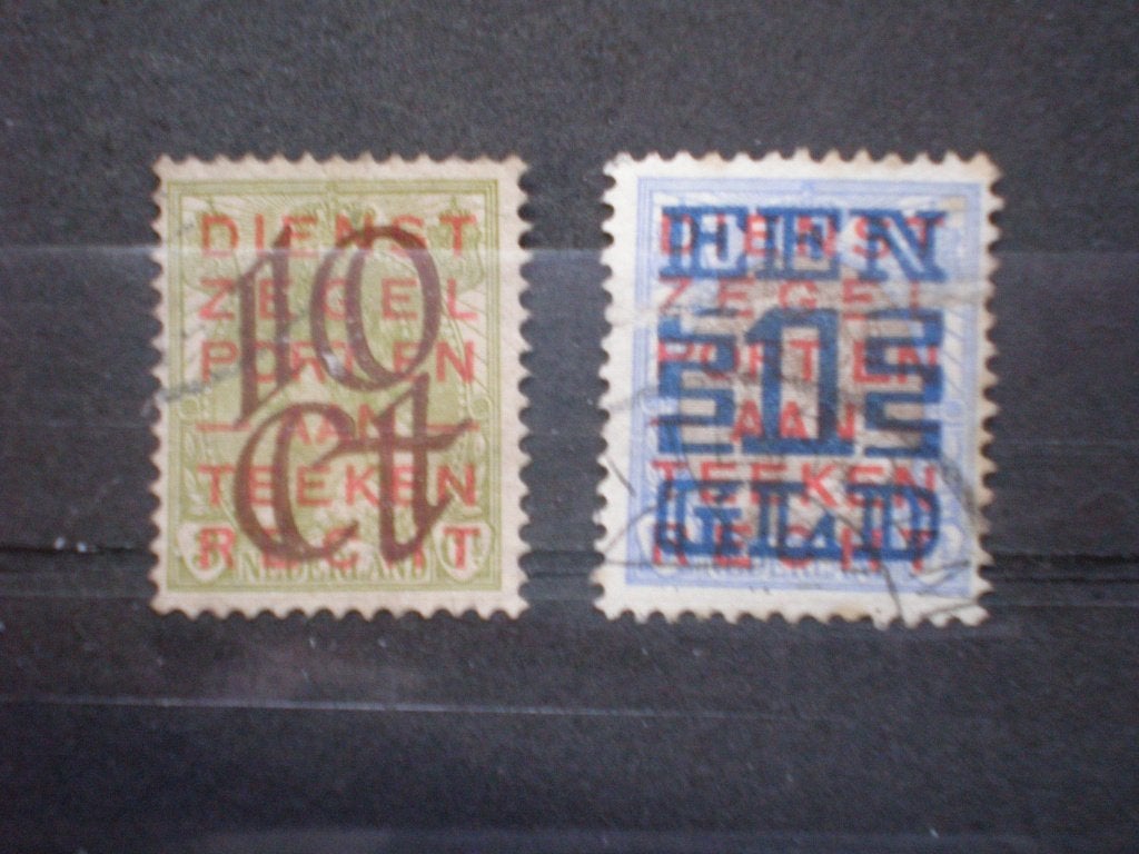 Nederland NVPH 132-133 gebruikt ( T 494)..€ 2,25, Verzenden