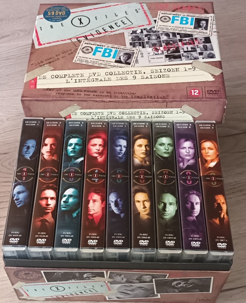 X-Files - COLLECTORS-box COMPLEET 9 seizoenen 59 discs, Engels, Speciale editie, Nederlands, Ophalen of Verzenden