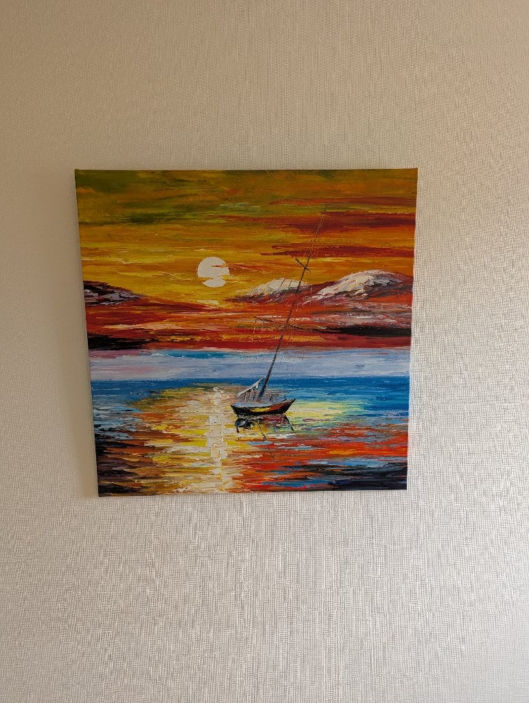Olieverf schilderij, Ophalen, Handgeschilderd, Olieverf