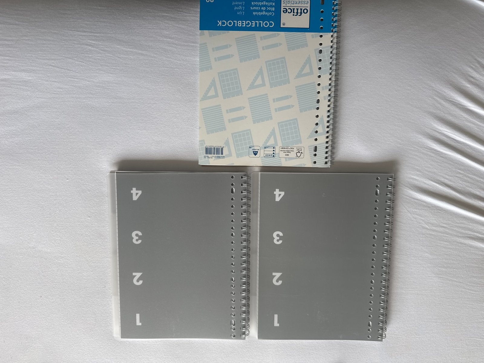!! 3x colleblok nieuw met lijntjes !!, Ophalen of Verzenden, Nieuw