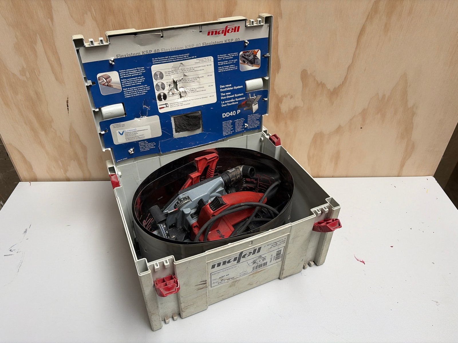 Mafell KSP 40 invalzaag in systainer, Ophalen, Gebruikt, Invalzaag, 600 tot 1200 watt
