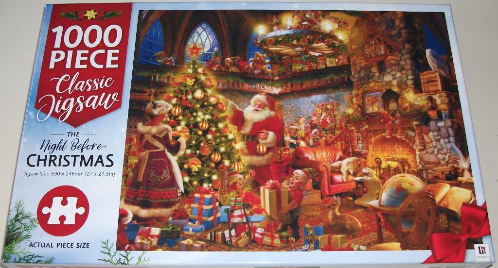 Puzzel *** THE NIGHT BEFORE CHRISTMAS *** 1000 stukjes, Ophalen of Verzenden, 500 t/m 1500 stukjes, Zo goed als nieuw, Legpuzzel