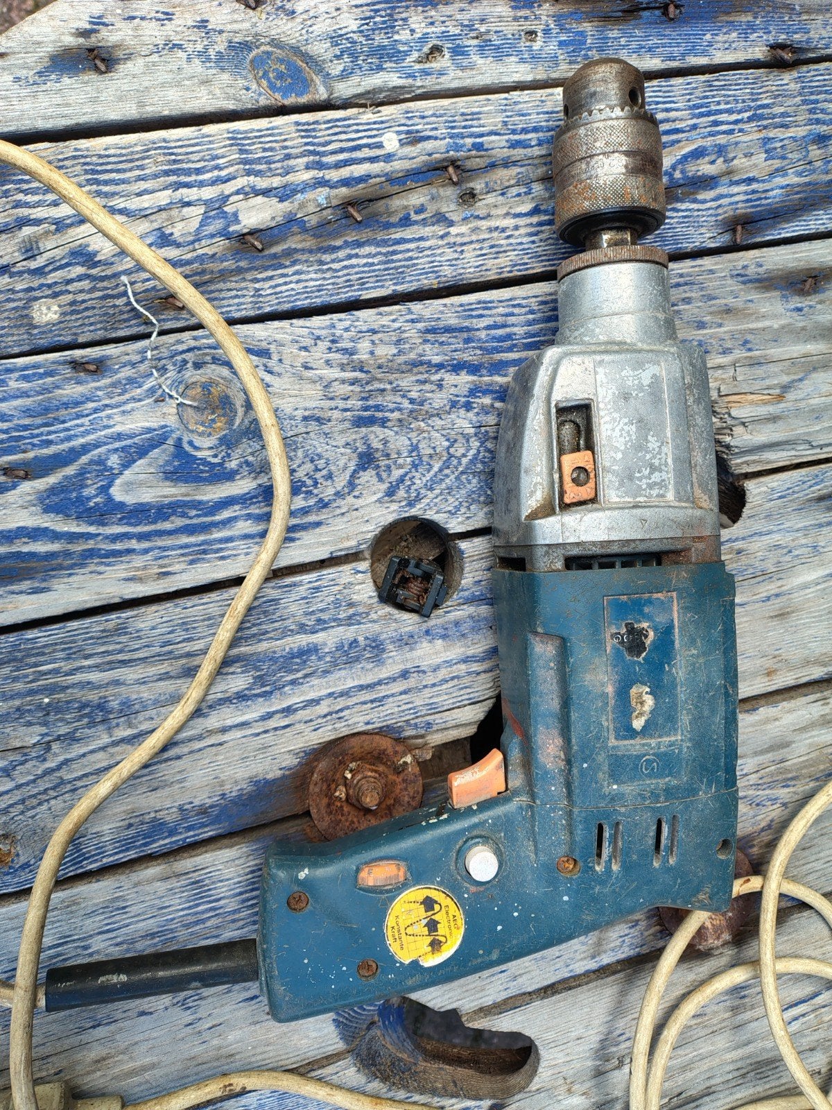 oude AEG boormachine, Ophalen of Verzenden, Gebruikt, Boormachine