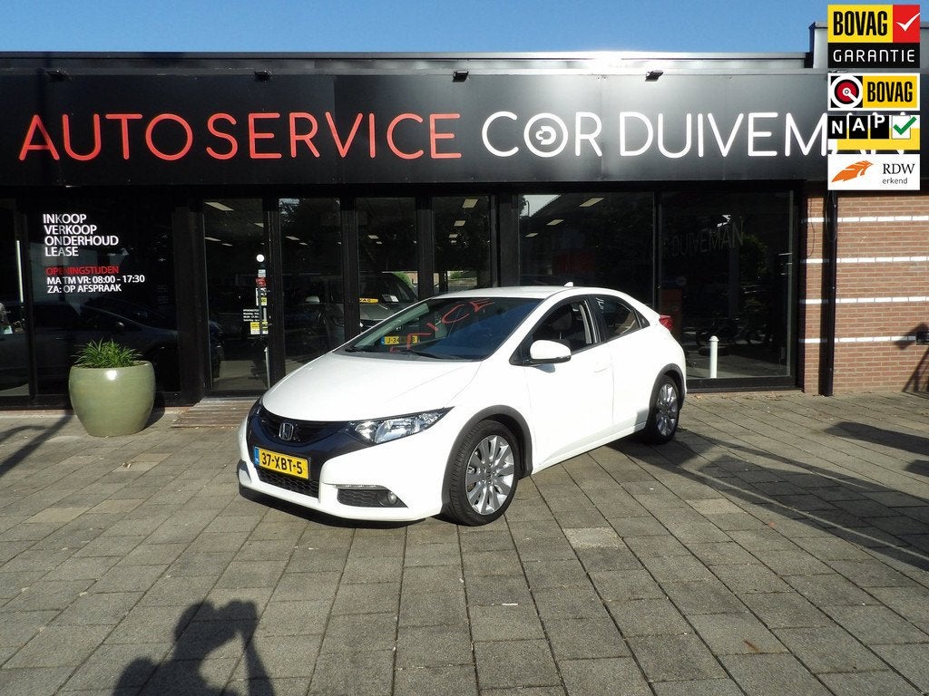 Honda Civic 1.8 Sport // / AIRCO / CRUISE CONTROL/INCL AFLEV, Auto's, Honda, Euro 5, Stof, Gebruikt, Zwart