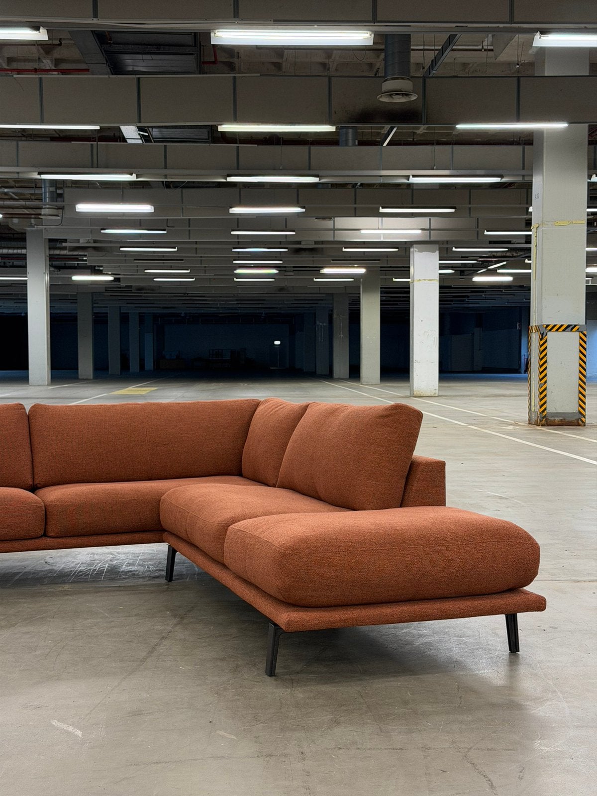 Leolux bellice Hoekbank | Terracotta | NIEUWSTAAT + Garantie, Overige materialen, Hoekbank, 300 cm of meer, Ophalen of Verzenden