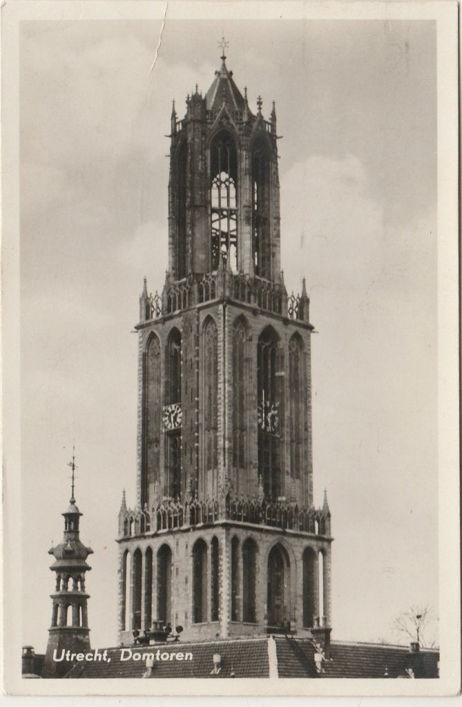 UTRECHT Domtoren, Verzenden, 1940 tot 1960, Gelopen, Utrecht