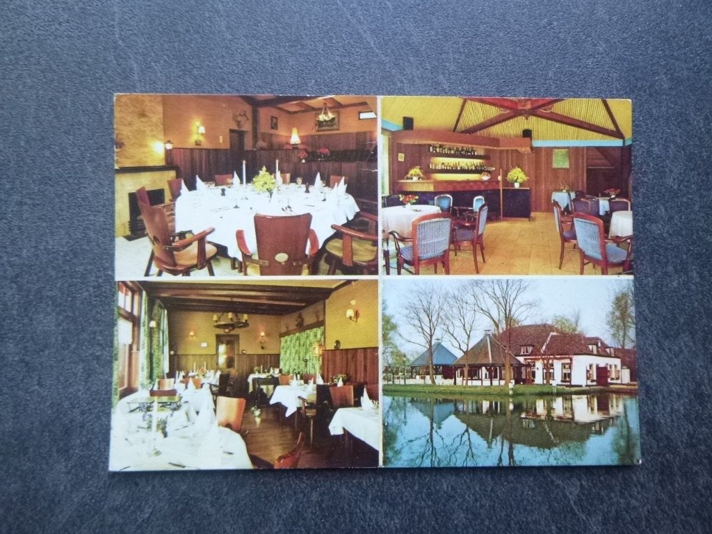 Voorschoten, restaurant de Knip/interieur, Verzamelen, Ansichtkaarten | Nederland, Verzenden, 1980 tot heden, Ongelopen, Noord-Brabant