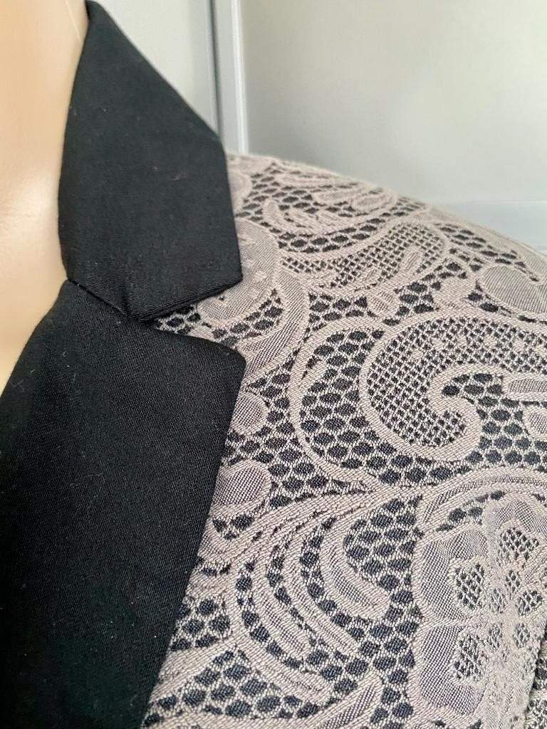 G231 Yaya: maat 38=M jasje kant blazer colbert blazer grijs, Maat 38/40 (M), Ophalen of Verzenden, Zo goed als nieuw, Yaya
