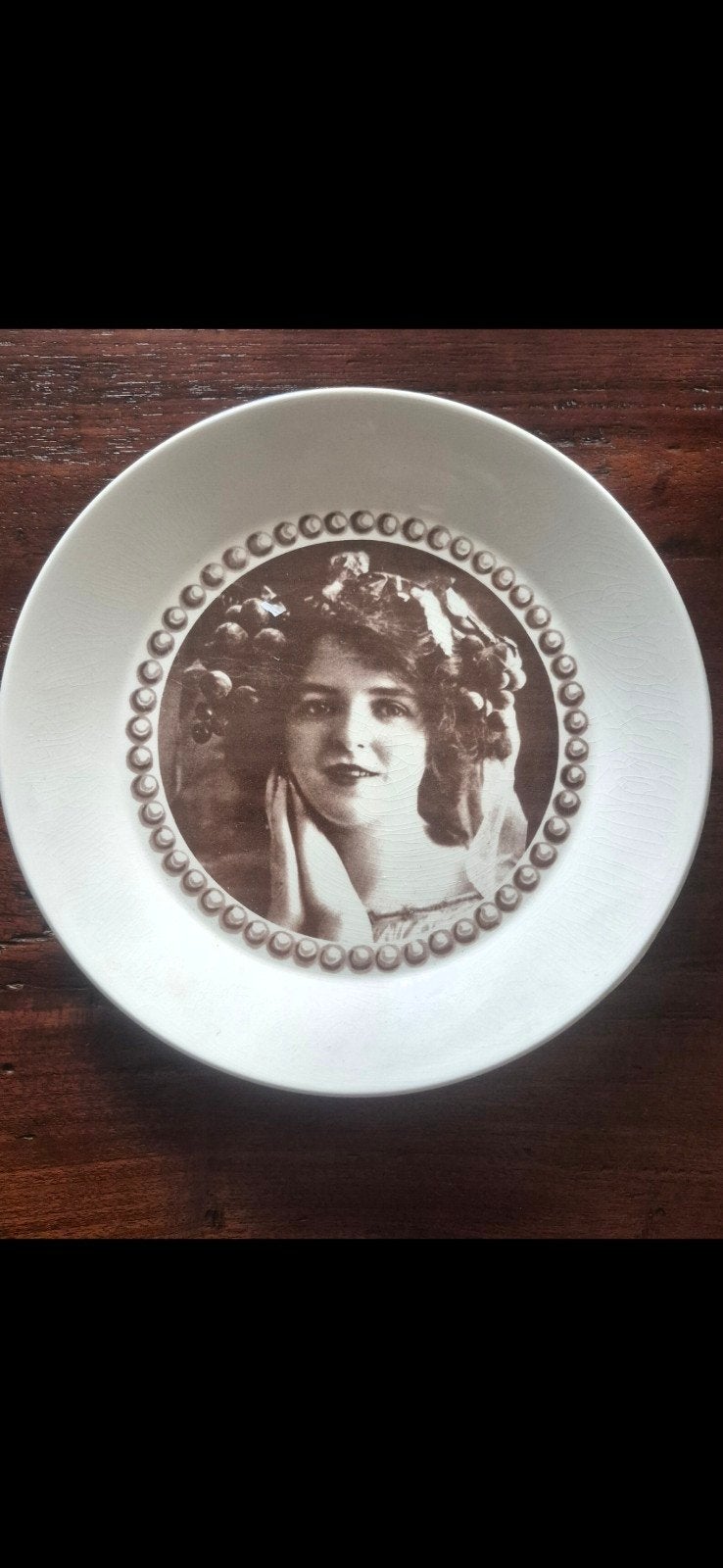 Vintage Portmeirion "Where Did You Get That Hat!" bord, Ophalen of Verzenden
