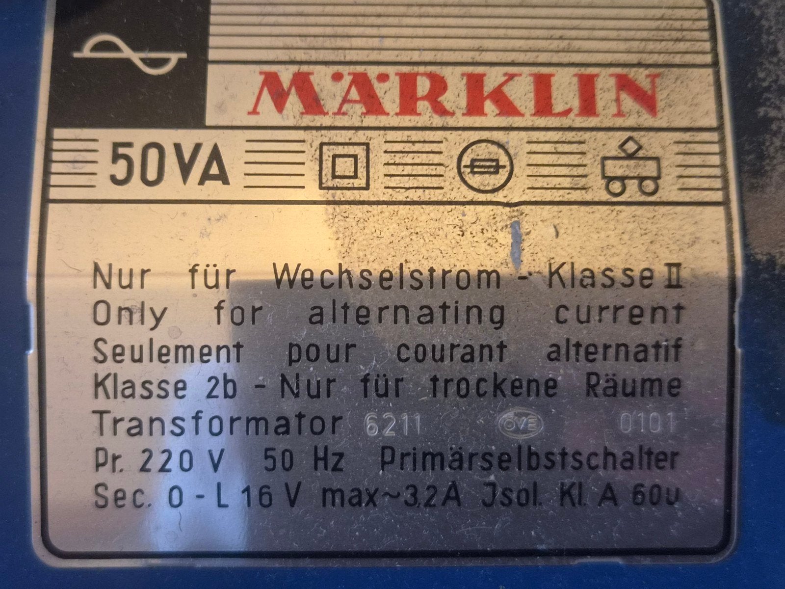 Marklin licht transformator 6211, Ophalen of Verzenden, Wisselstroom, Transformator of Voeding, Märklin