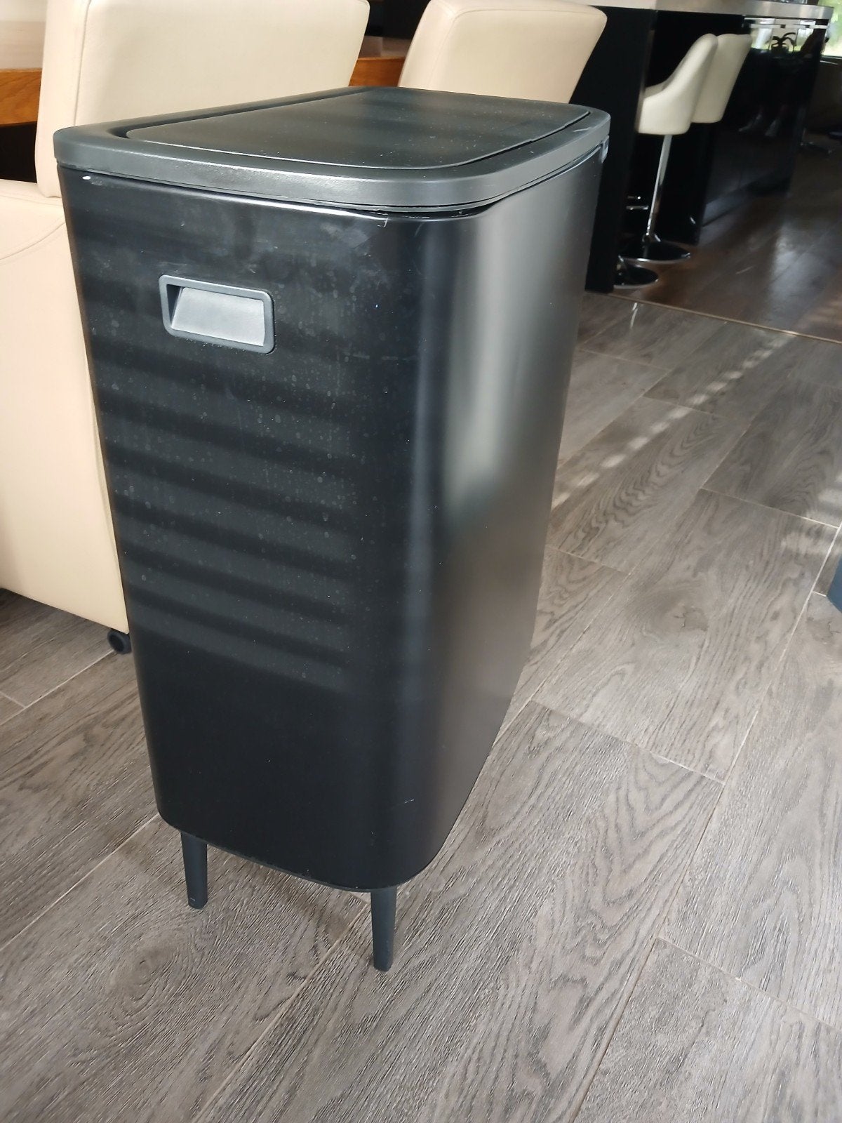brabantia Bo touch bin afvalbak, 40 liter of meer, Ophalen, Rvs