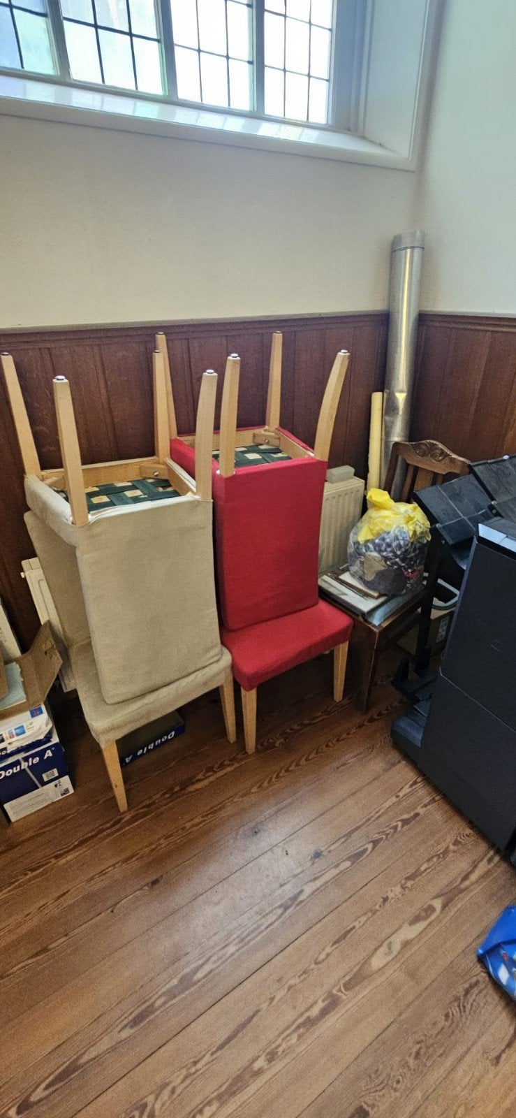 4 gestoffeerde stoelen, Ophalen, Twee