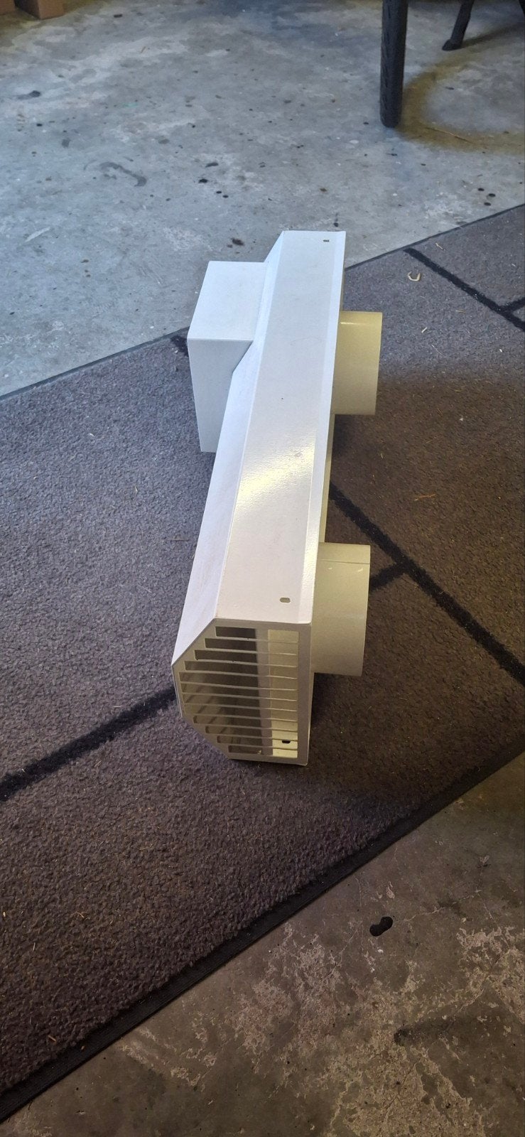 Geveldoorvoer wtw wit, Ophalen, Gebruikt, Ventilator en Afzuiger