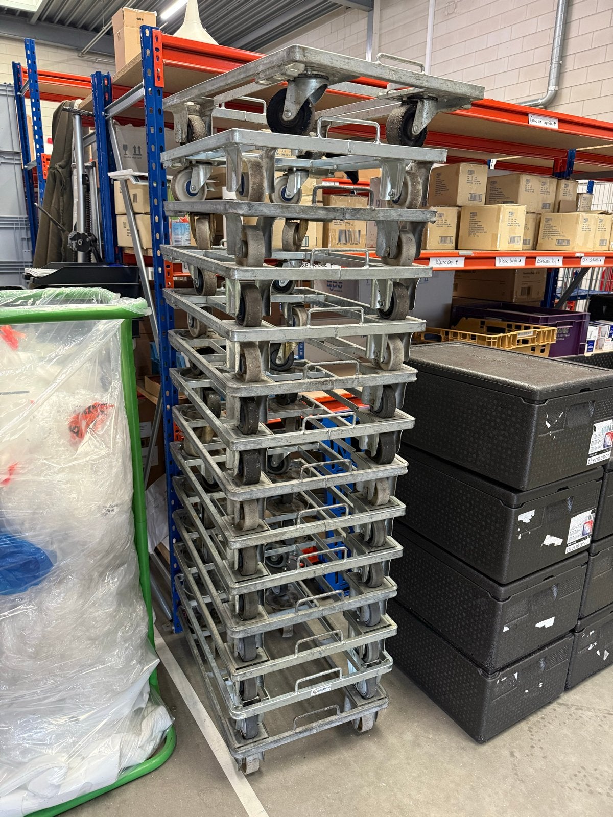 Stapelbare transportkarren / dolly's, 100 liter of meer, Ophalen, Transportkar