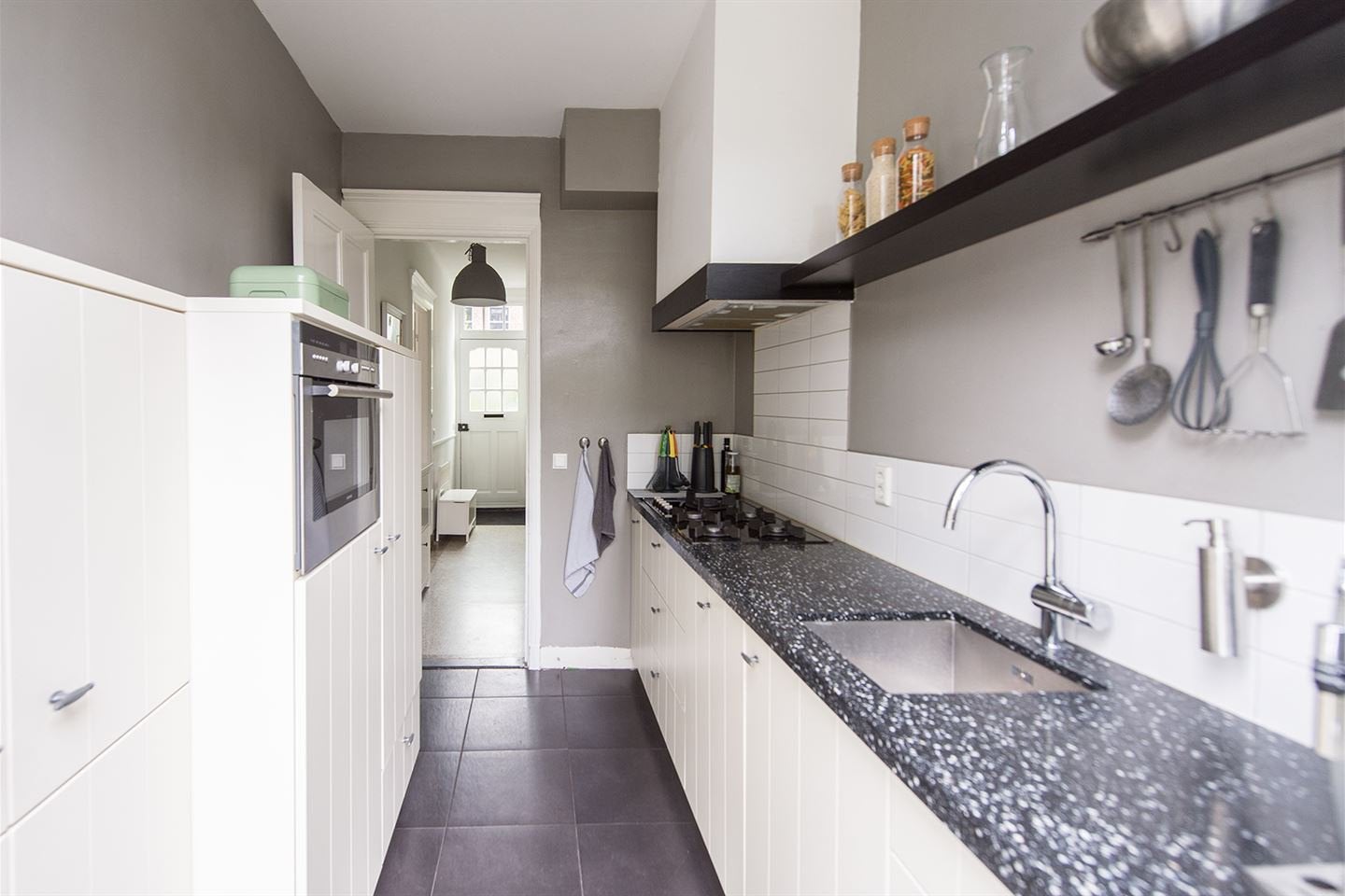 Complete keuken, Huis en Inrichting, Keuken | Complete keukens, Ophalen, Gebruikt, Graniet of Steen, Dubbelwandige keuken