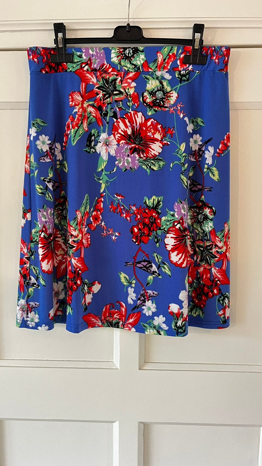 Blauwe Norah rok met botanische bloemen Maat 40, Kleding | Dames, Maat 38/40 (M), Meerkleurig, Ophalen of Verzenden, Zo goed als nieuw