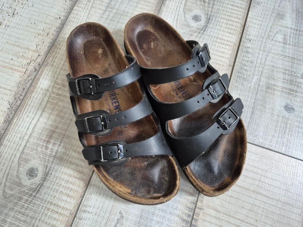 Birkenstock 40, Slippers, Bruin, Ophalen of Verzenden, Gedragen