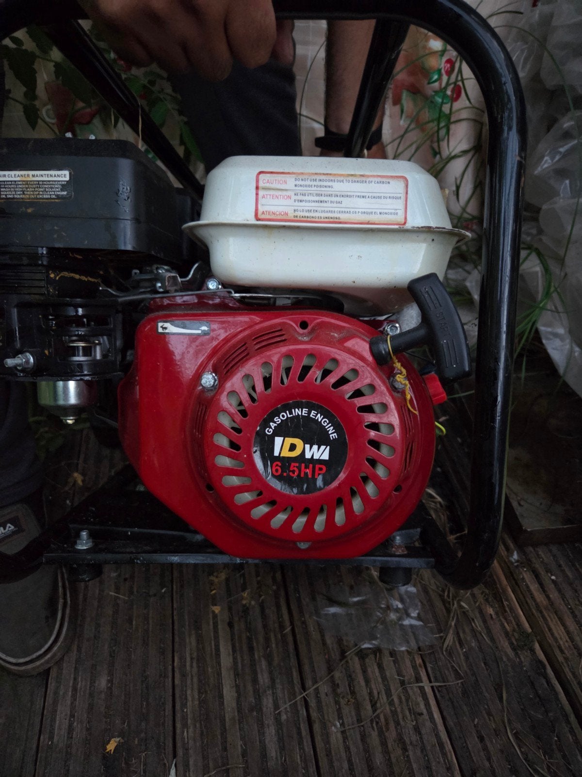 IDWA 6.5HP Benzine Waterpomp, Ophalen of Verzenden, Zo goed als nieuw