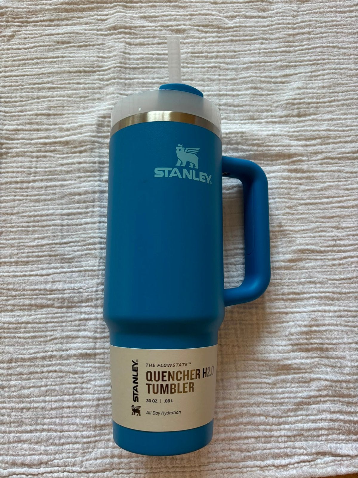 NIEUW! Stanley cup beker drinkbeker fles blauw 30OZ 0.88L, Ophalen of Verzenden, Nieuw