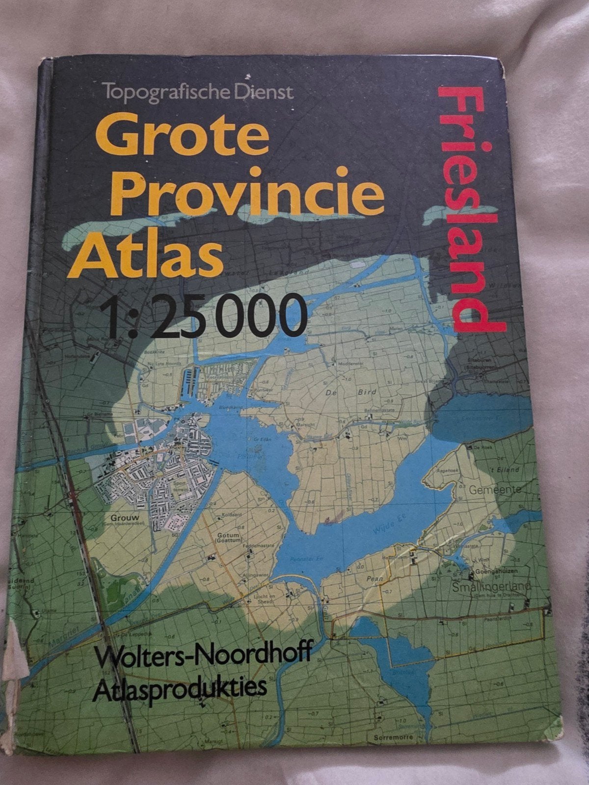 Grote Provincie Atlas Friesland 1:25000 - Wolters-Noordhoff, Boeken, Gelezen, Topografische Dienst / Wolters-Noordhoff, Overige atlassen