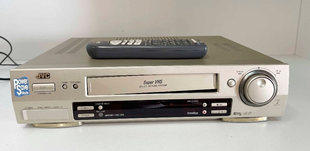 JVC HR-S7500E Super VHS videorecorder-Defect-afstandsbedieni, Jvc, N, Ophalen of Verzenden, VHS-speler of -recorder