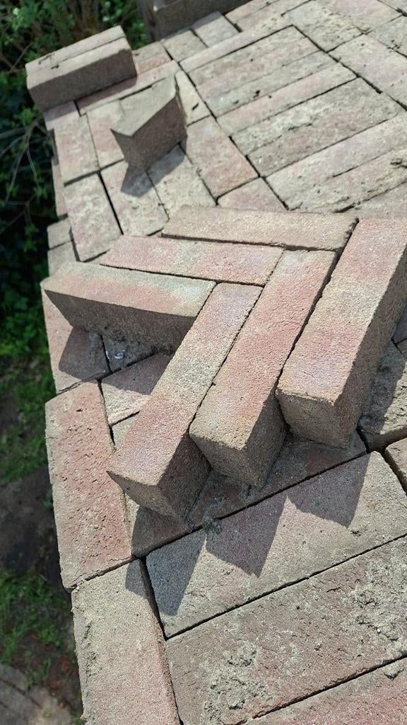 Waaltjes, Tuin en Terras, Tegels en Klinkers, Gebruikt, Klinkers, Beton, 10 m² of meer, Ophalen of Verzenden