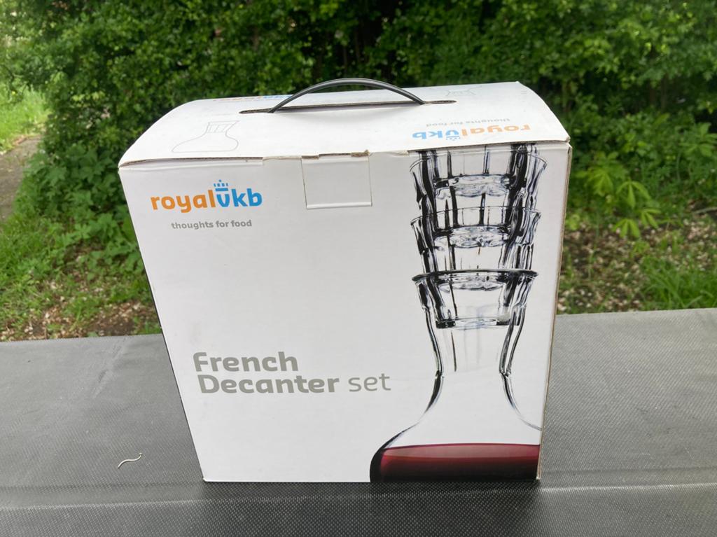 Royal VKB french decanter set, Huis en Inrichting, Ophalen of Verzenden, Zo goed als nieuw, Overige merken, Glas