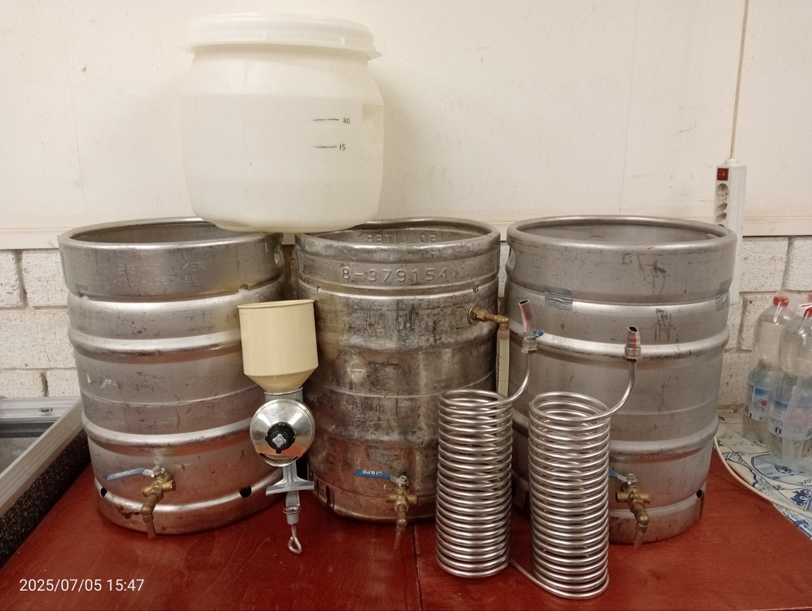 Complete Bierbrouwerij - RVS Ketels 50L, Ophalen, Gebruikt