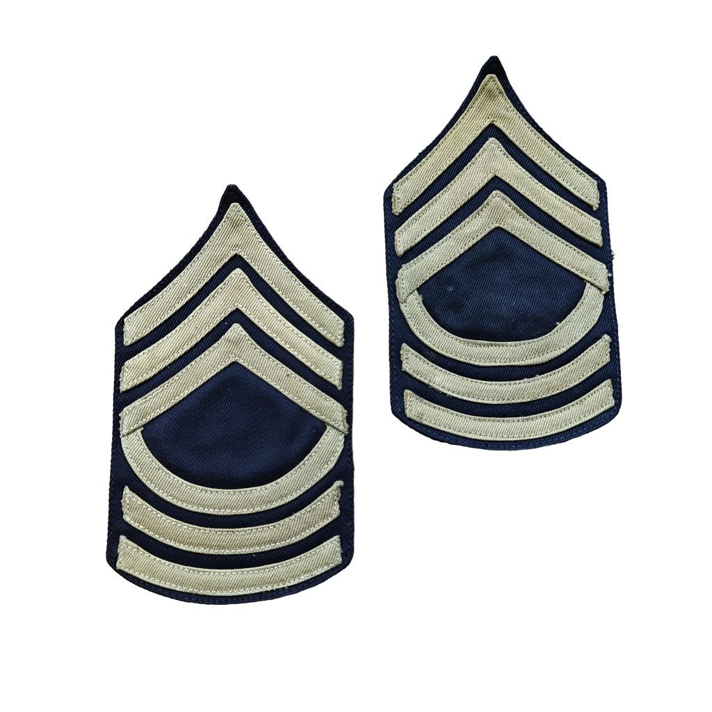 WWII US Master Sergeant Rank Stripes, Ophalen of Verzenden, Amerika, Embleem of Badge