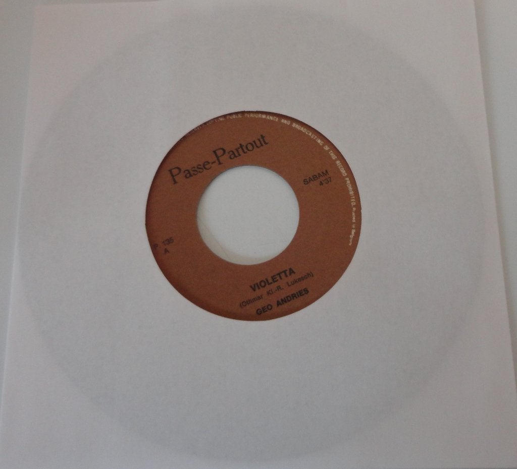 Geo Andries > Violetta, Cd's en Dvd's, Ophalen of Verzenden, Gebruikt, 7 inch, Nederlandstalig