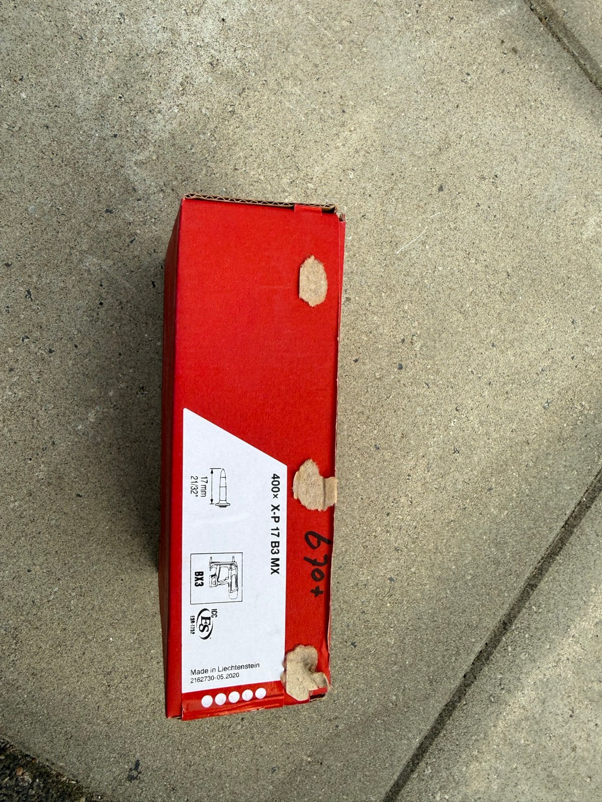 Hilti 400-X-P 17 FB3 MX Spijkers voor beton/staal, Ophalen of Verzenden, Nieuw, Minder dan 50 mm, Spijkers