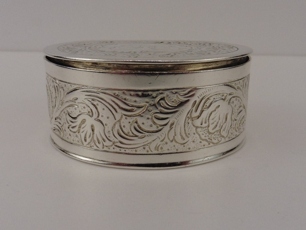 Zilveren lodereindoosje                                  Z10, Antiek en Kunst, Ophalen of Verzenden, Zilver