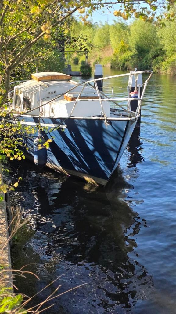 Klassieke stalen motorboot 9m- Opknapper VAARKLAAR, Watersport en Boten, Motorboten en Motorjachten, Ophalen, Gebruikt, Staal