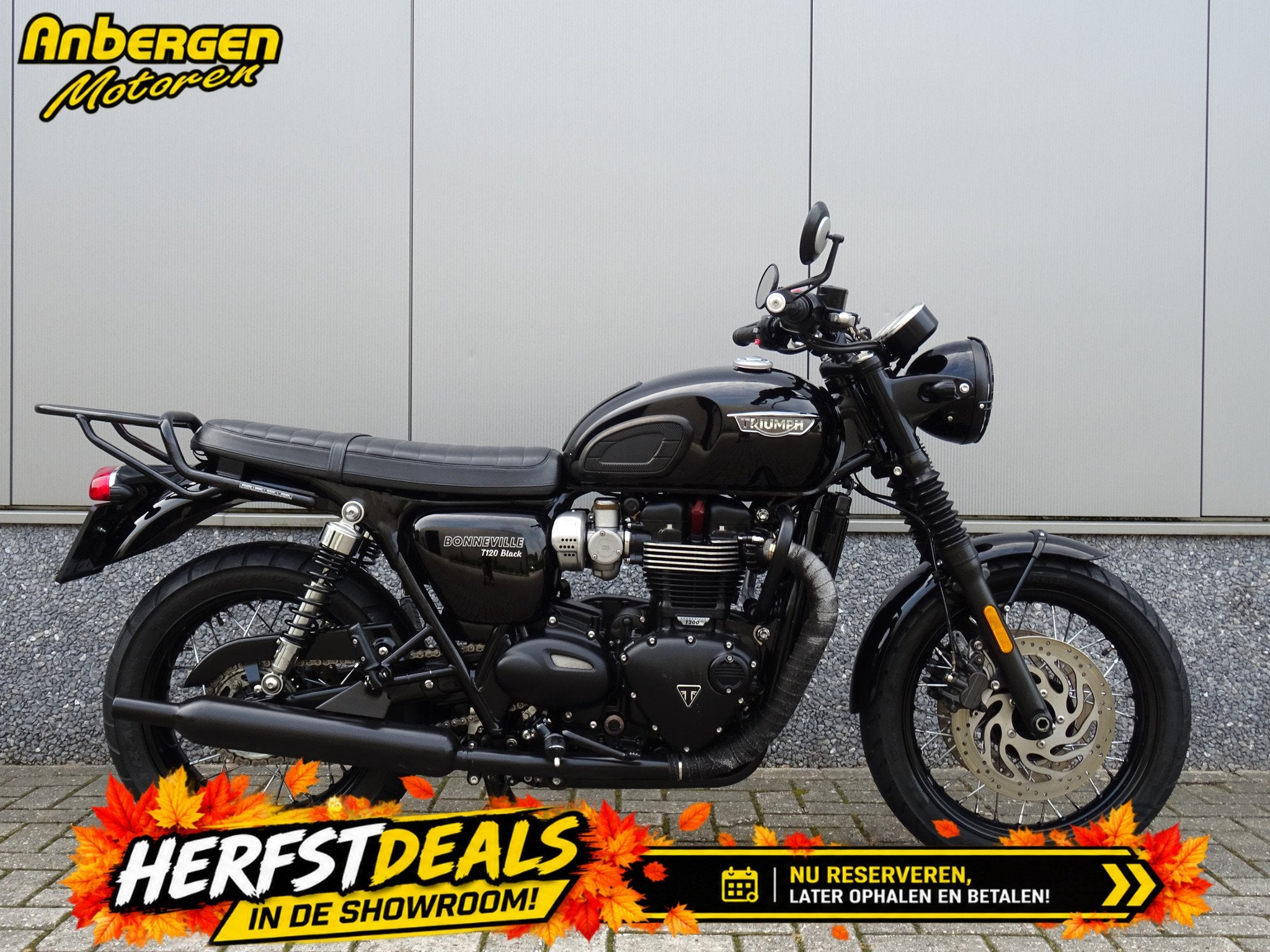 Triumph BONNEVILLE T120 BLACK (bj 2017), 1200 cc, Naked bike, Gebruikt, Bedrijf