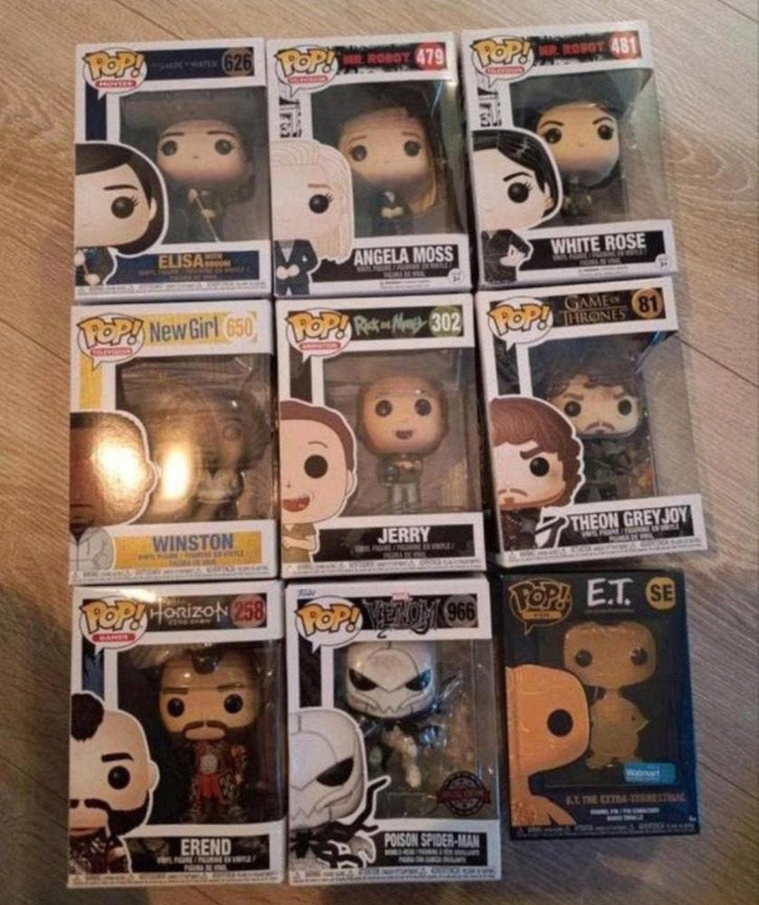 collectie Funko pops, Ophalen