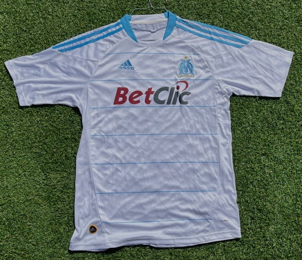 shirt Olympique Marseille 2010-2011 Adidas L voetbal, Ophalen of Verzenden, Zo goed als nieuw, Buitenlandse clubs, Shirt