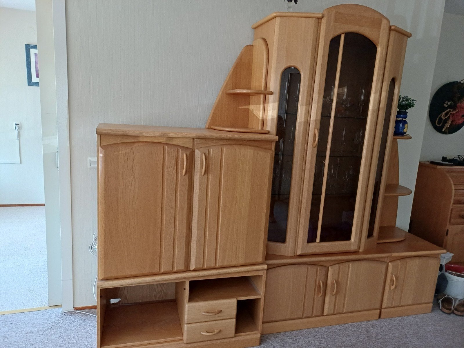 wandmeubel  Eiken, Ophalen, 75 cm of meer, Minder dan 100 cm