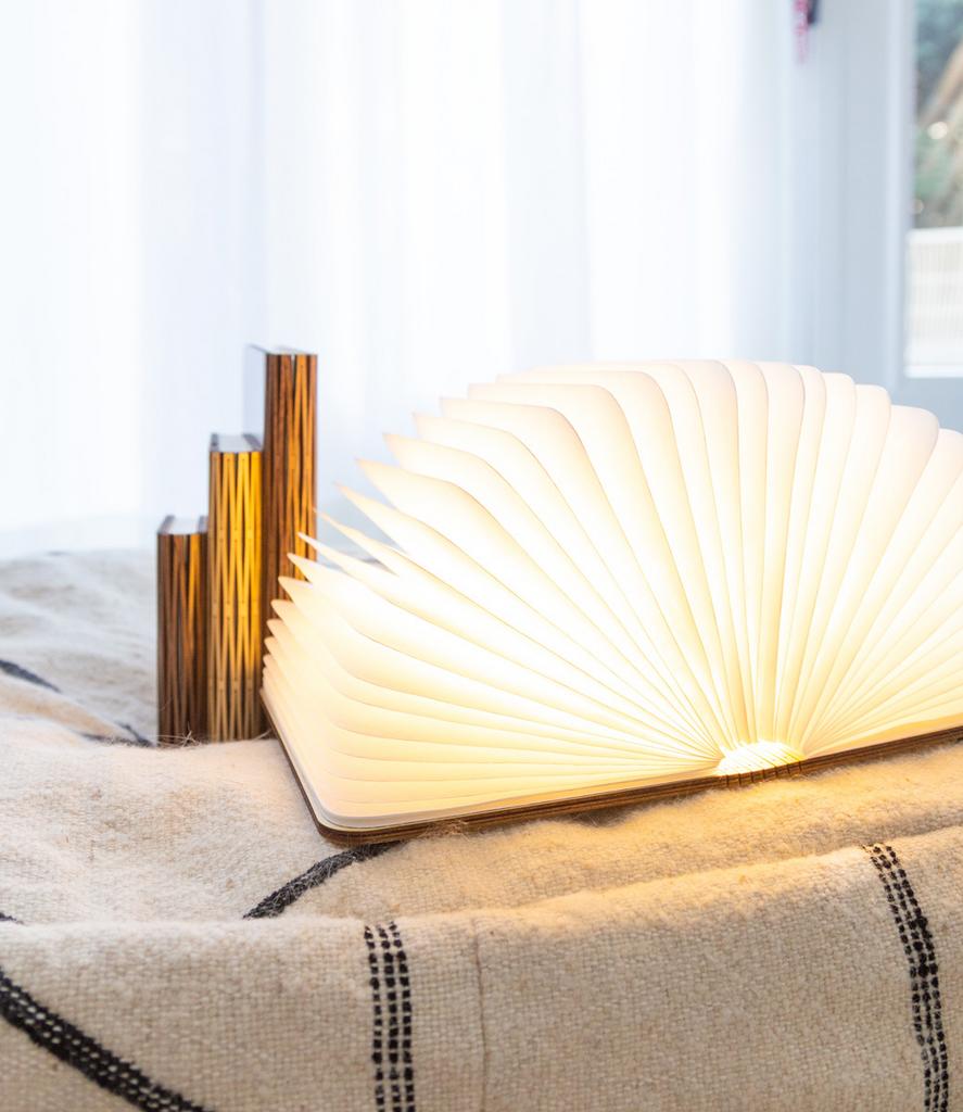 Design Boeklamp met houten cover, Ophalen of Verzenden, Nieuw