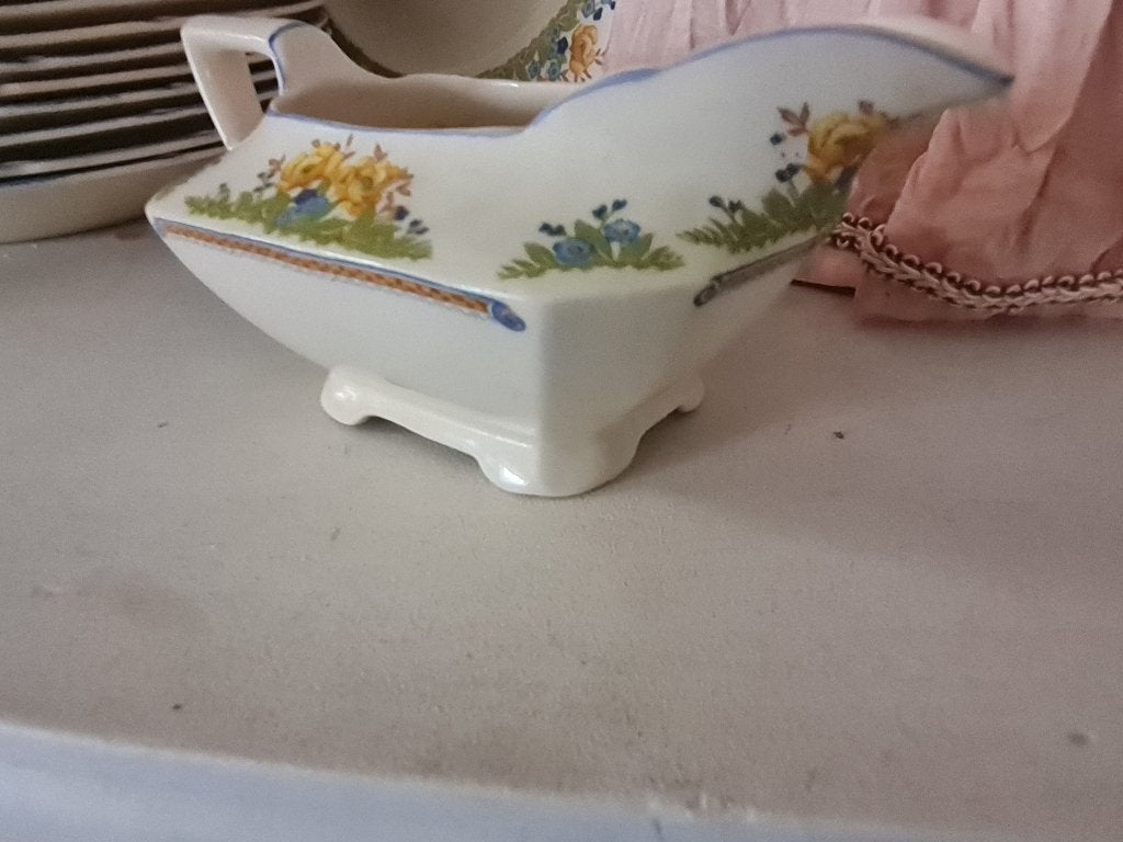 Antiek 36-delig diner servies Engels John Maddock&Sons, Ophalen