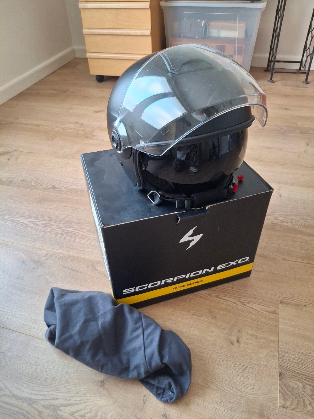 motorhelm Scorpion exo-city II, Tweedehands, Ophalen, Overige merken, XL
