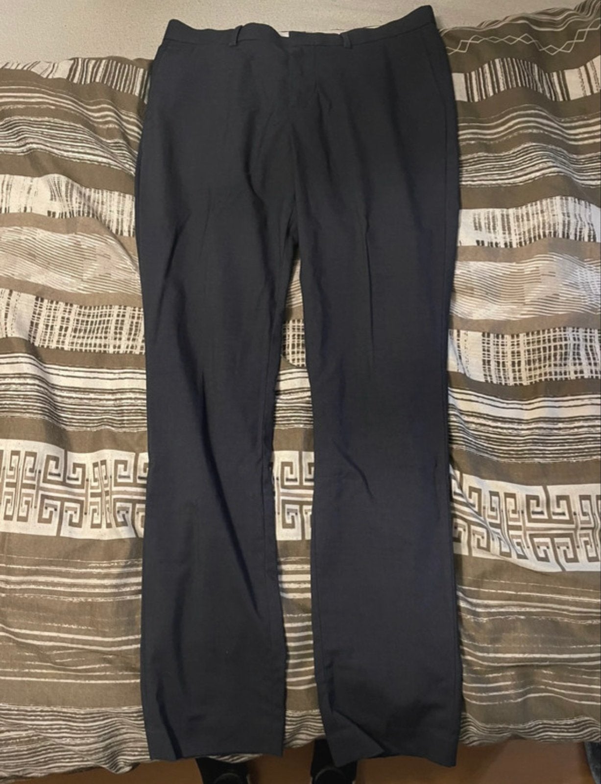 Nette donkerblauwe pantalon, maat M, Verzenden, Zo goed als nieuw, Maat 48/50 (M), Blauw
